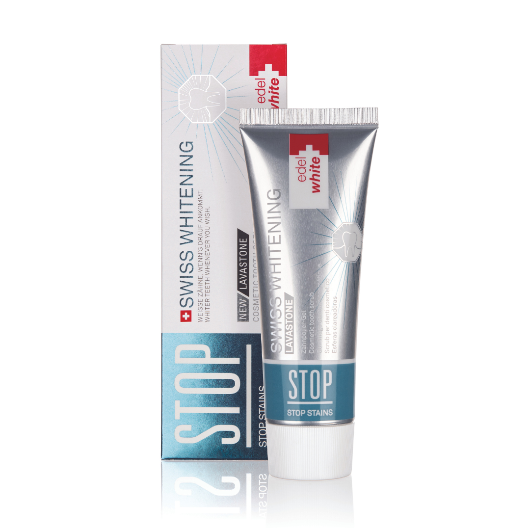 Dentifrice Blanchissant et Booster de Teinte - STOP Stain Swiss Whitening