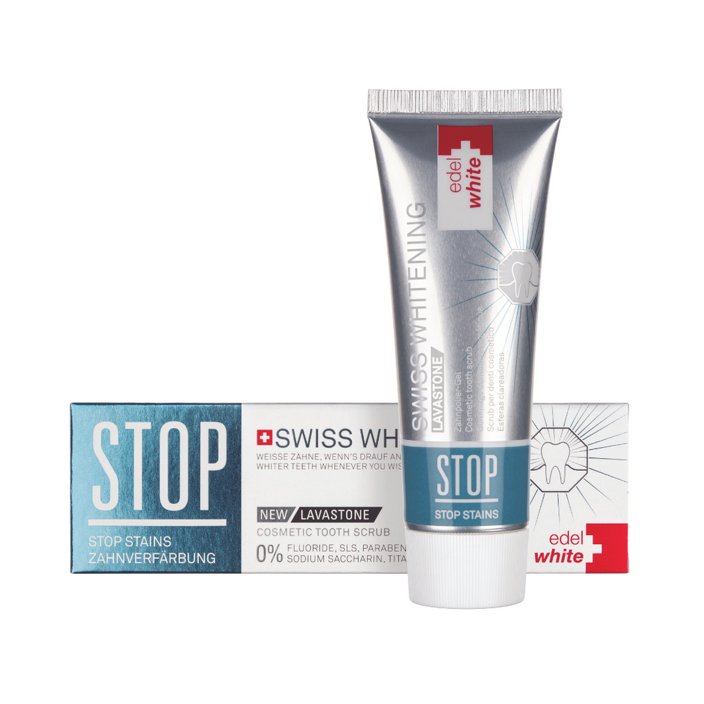 Dentifrice Blanchissant et Booster de Teinte - STOP Stain Swiss Whitening